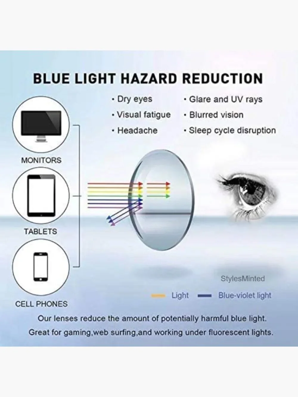 3 Pairs Kids Clear Lens Glasses UV Protection Polarized